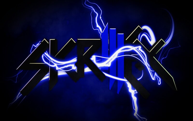 Stylized Text Logo — Blue