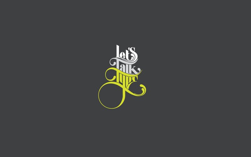 Stylized Text Logo — Gray