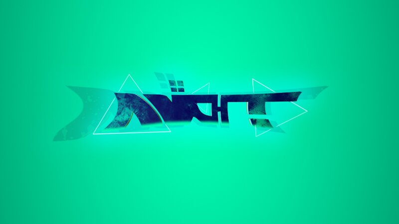Stylized Text Logo — Green