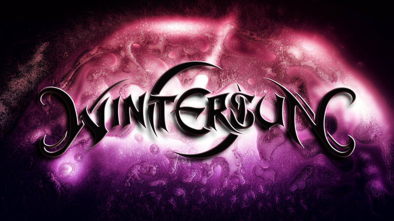 Stylized Text Logo — Purple, Dramatic