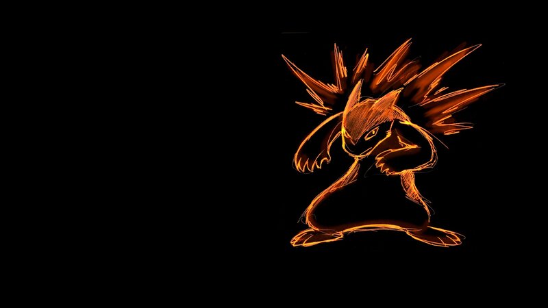 Stylized Torchic outline