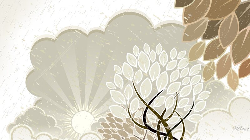 Stylized Tree in Rain