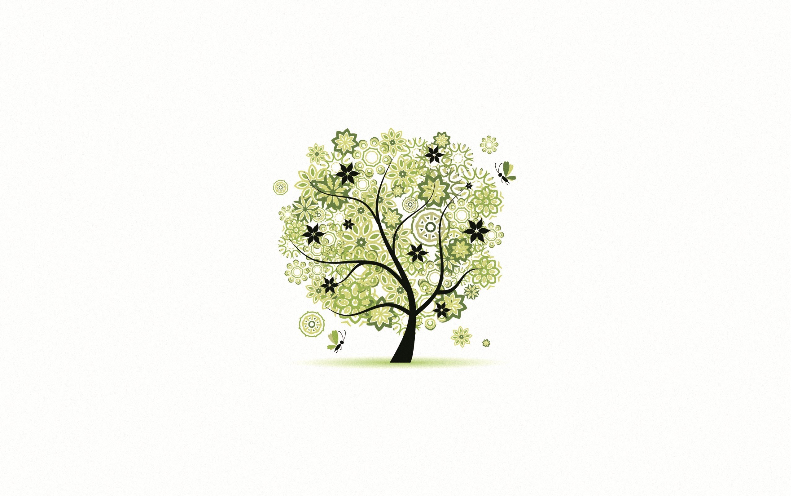 stylized tree with flowers
