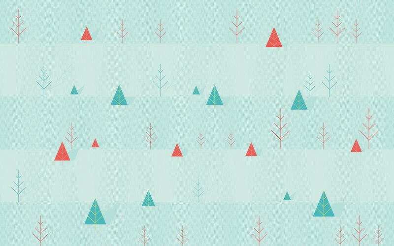 Stylized Trees in Winter