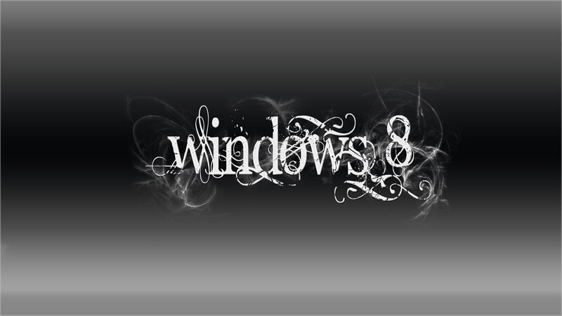 Stylized Windows 8 Text