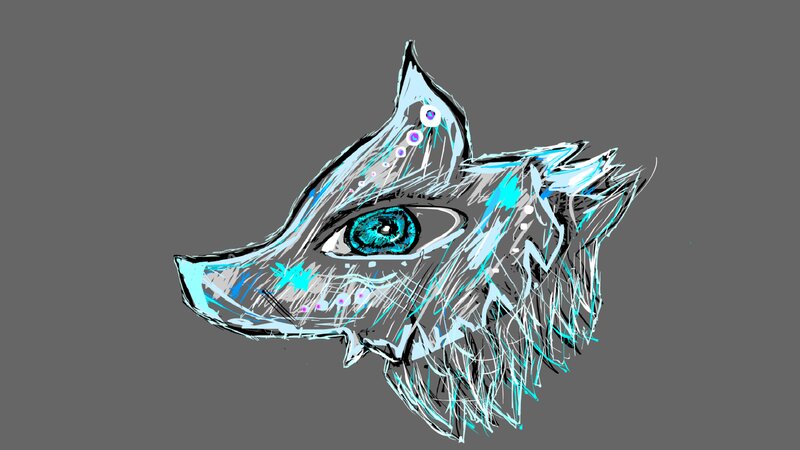 Stylized Wolf Head