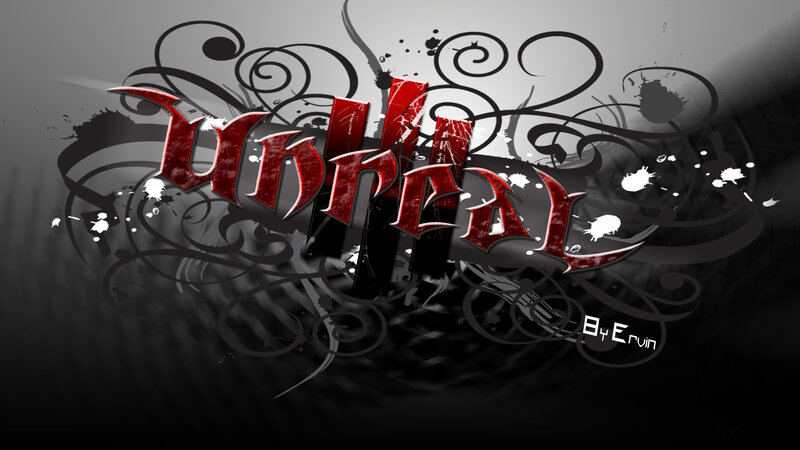 stylized word art design