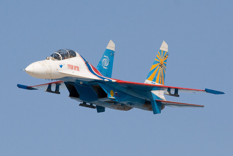 Su-27 Fighter Jet — Blue