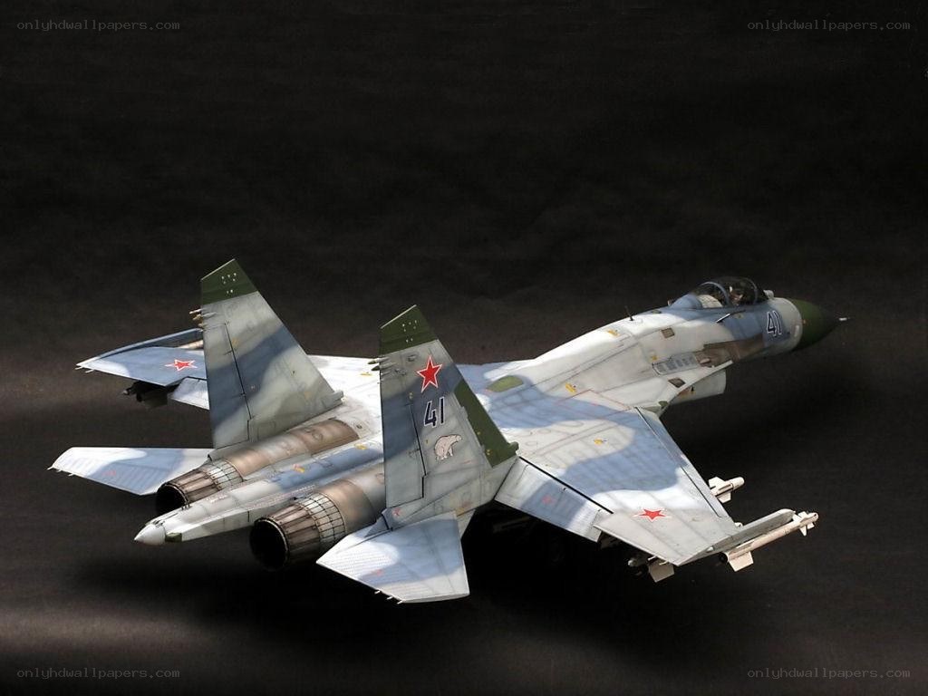 Su-27 fighter jet model