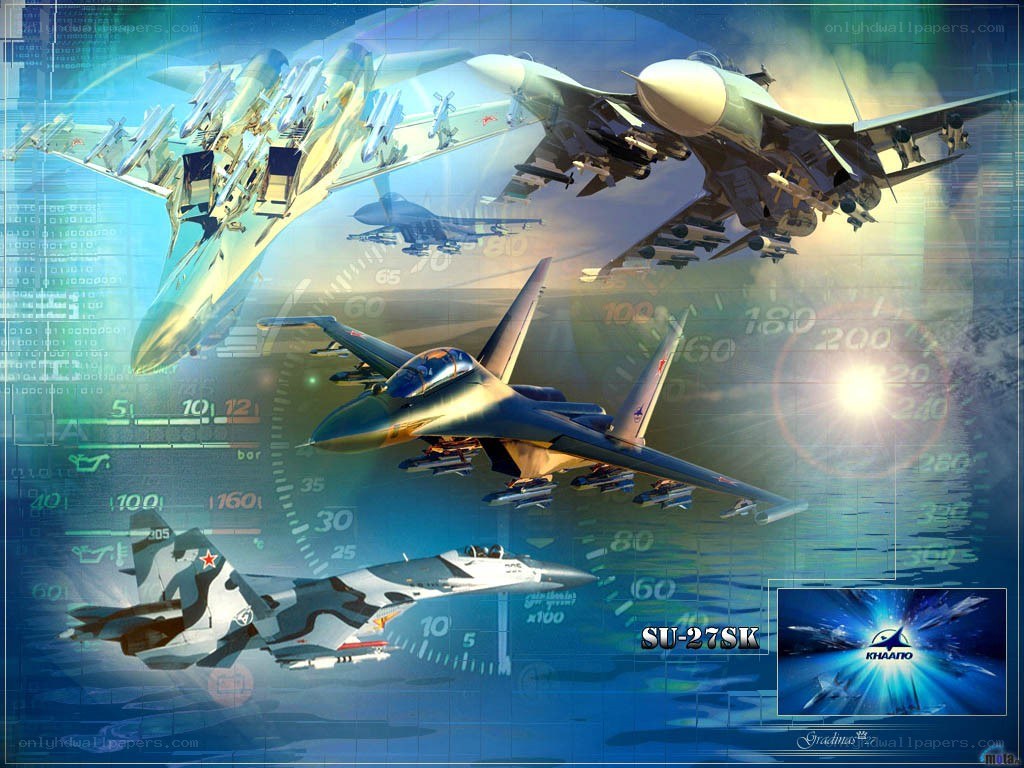 Su-27SK fighter jet artwork