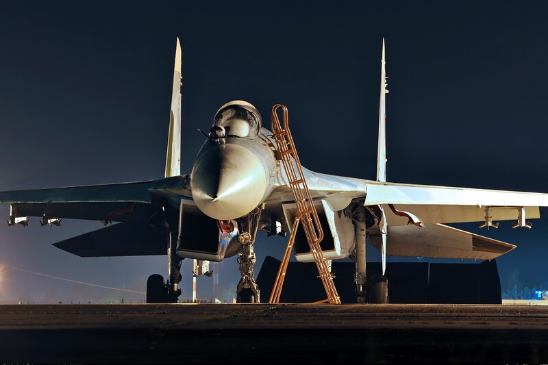 Su-30 Fighter Jet — Black