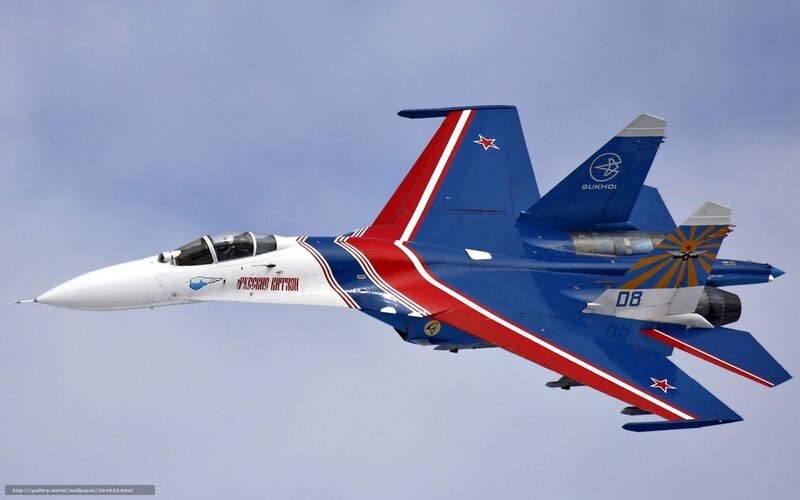 Su-30 Fighter Jet — Blue, Dynamic, Photograph
