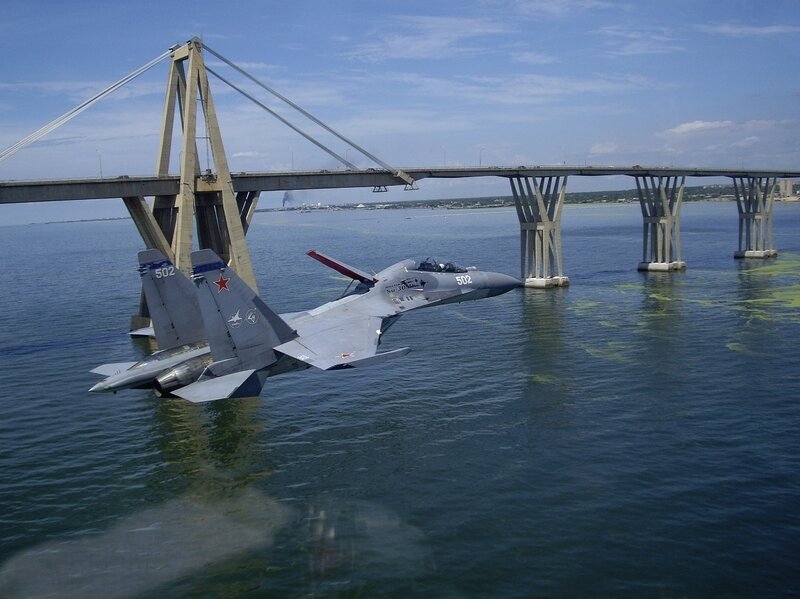 Su-30 Fighter Jet — Blue