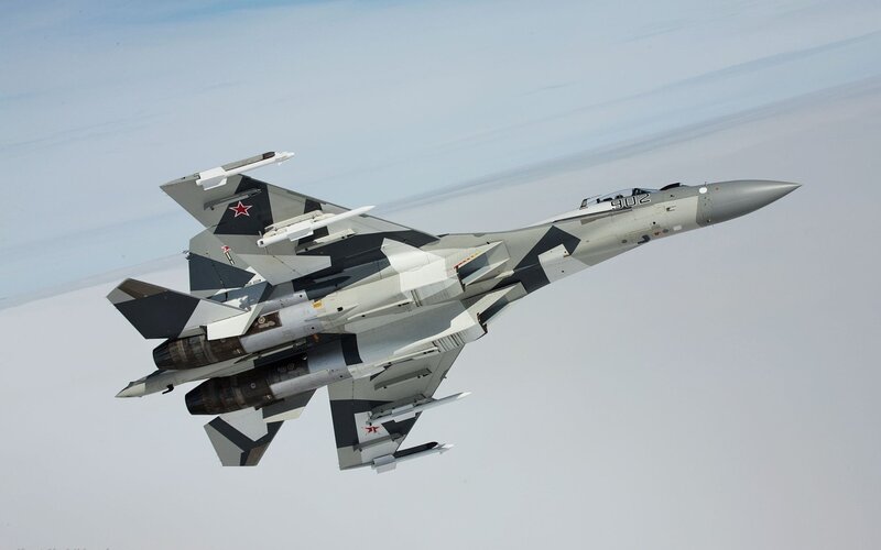 Su-30 Fighter Jet — Gray, Aerial