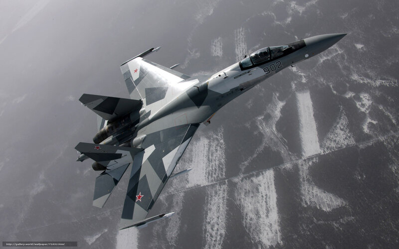 Su-30 Fighter Jet — Gray, Dramatic, Photograph, Aircraft, Sky