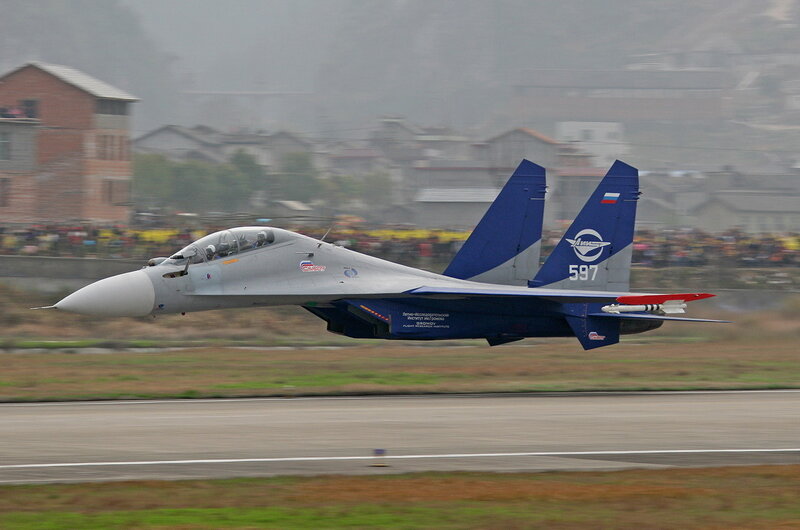 Su-30 Fighter Jet — Gray