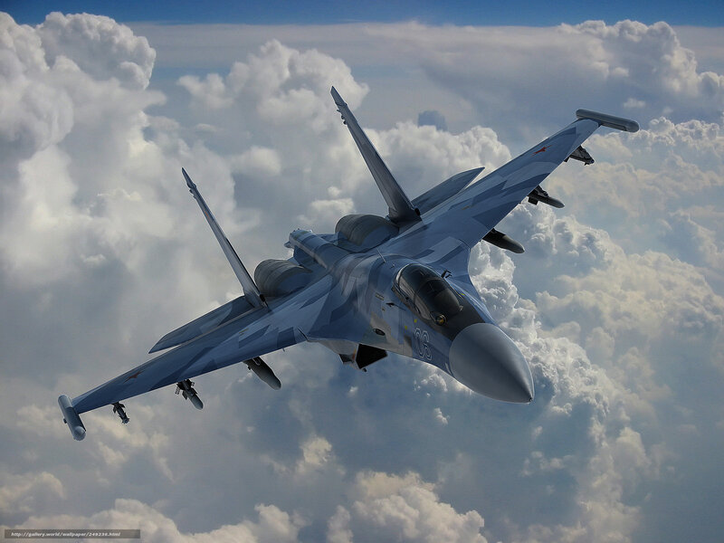 Su-30 fighter jet in flight