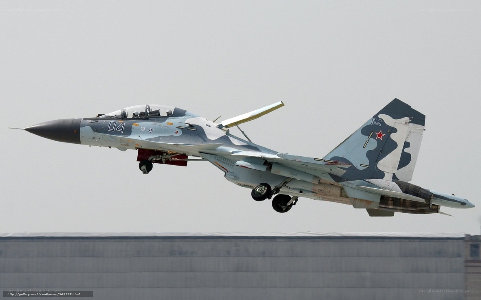 Su-30 fighter jet in flight