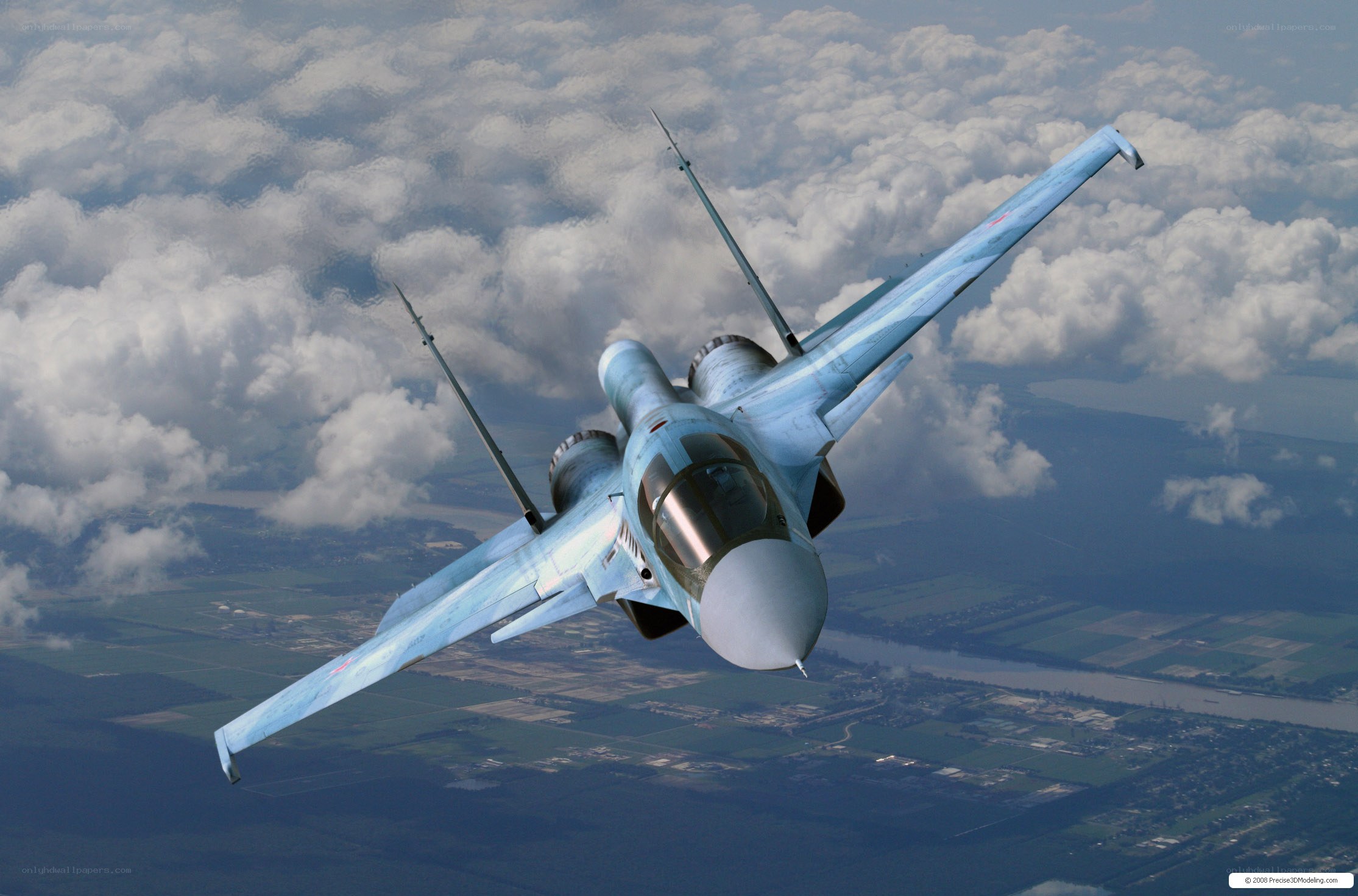 Su-30 fighter jet in flight