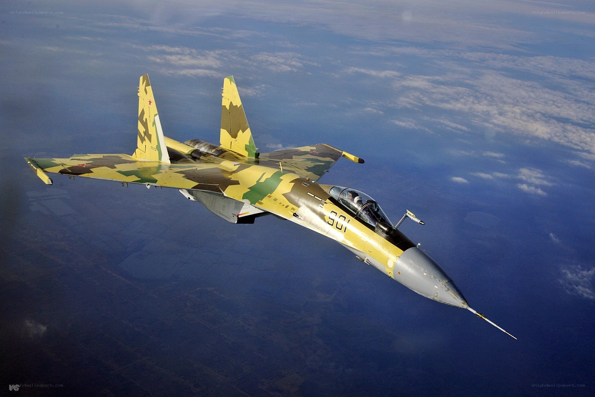 Su-30 fighter jet in flight