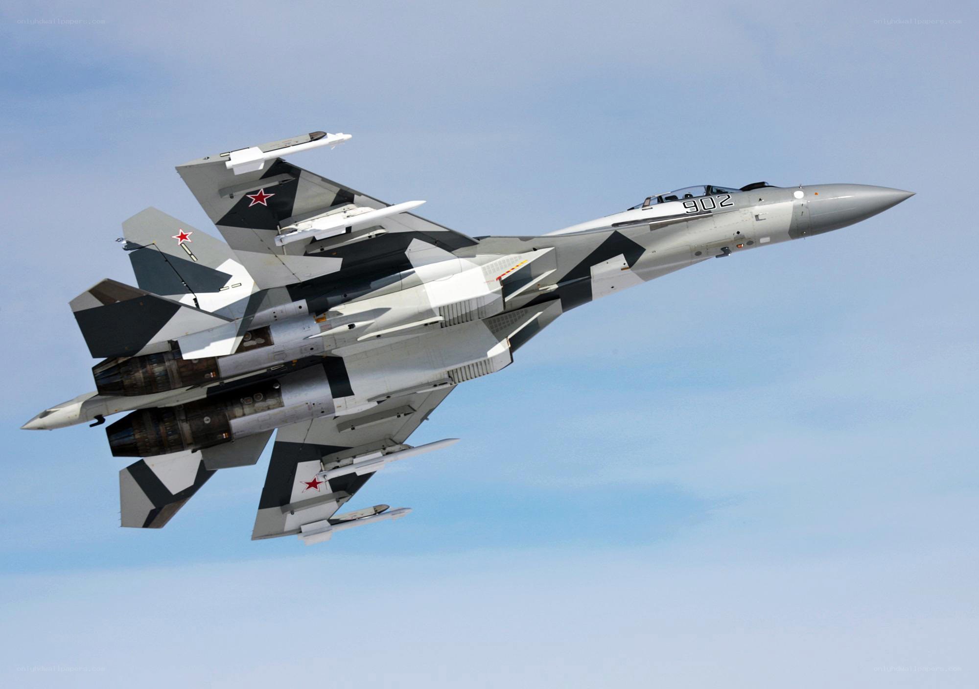 Su-30 fighter jet in flight