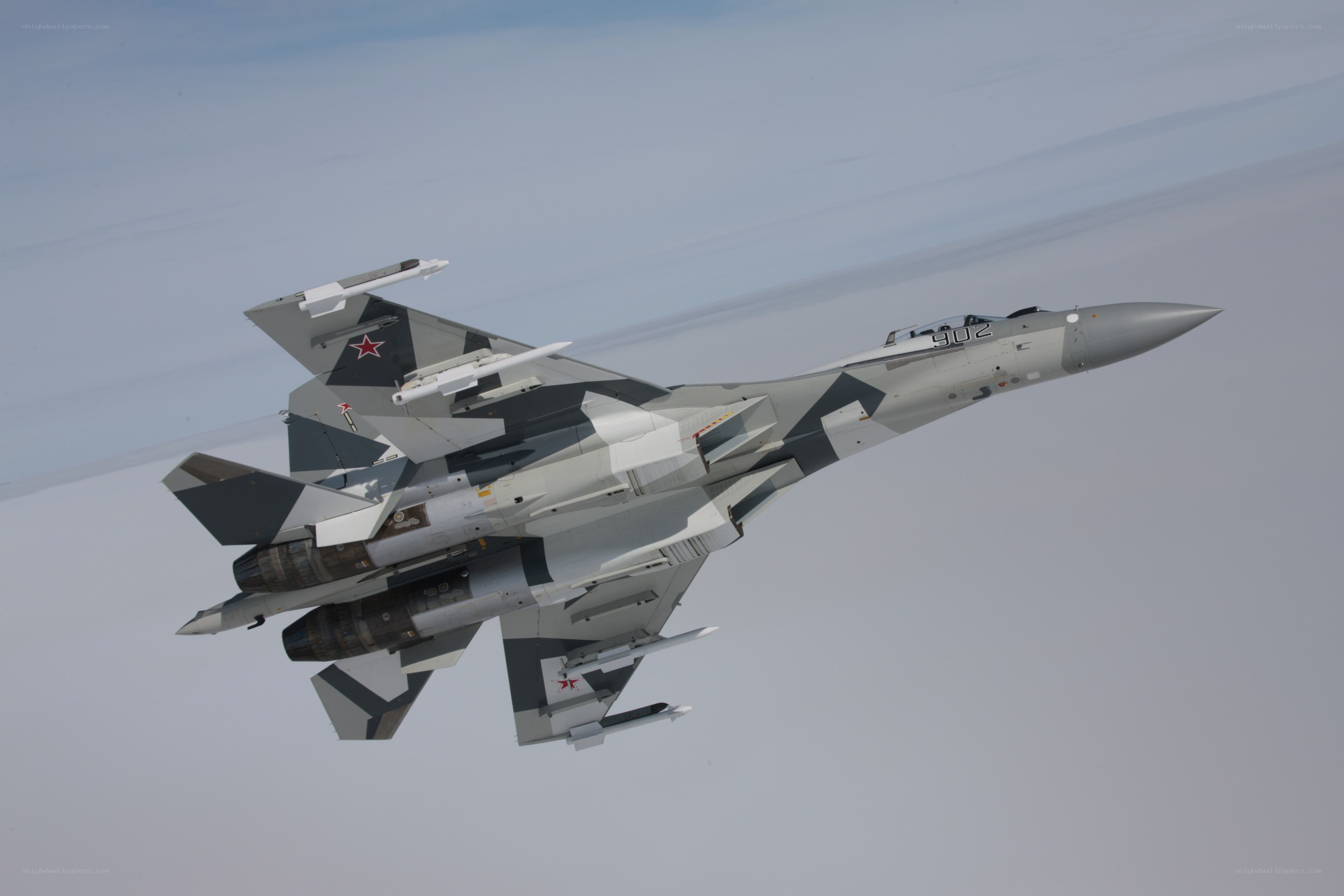 Su-30 fighter jet in flight
