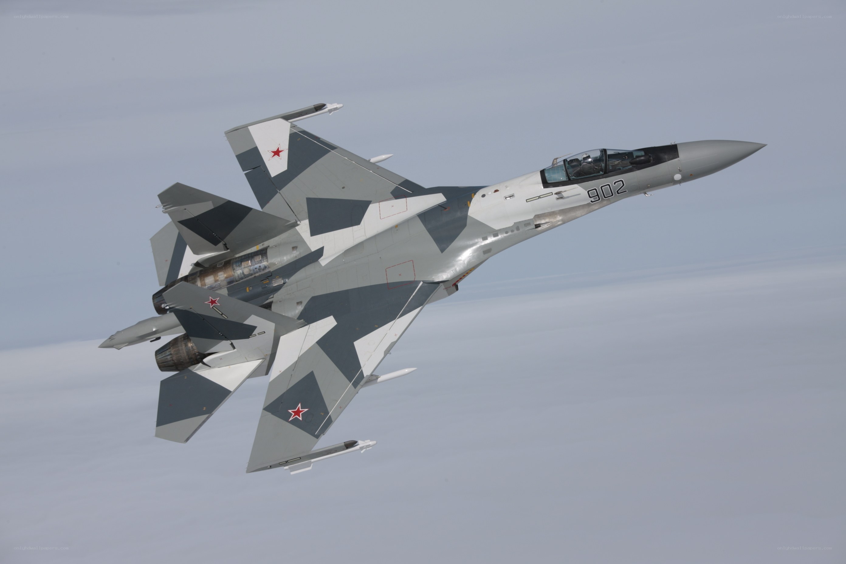 Su-30 fighter jet in flight