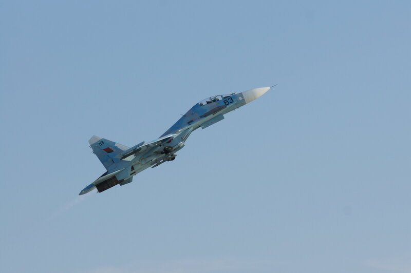 Su-30 fighter jet in flight