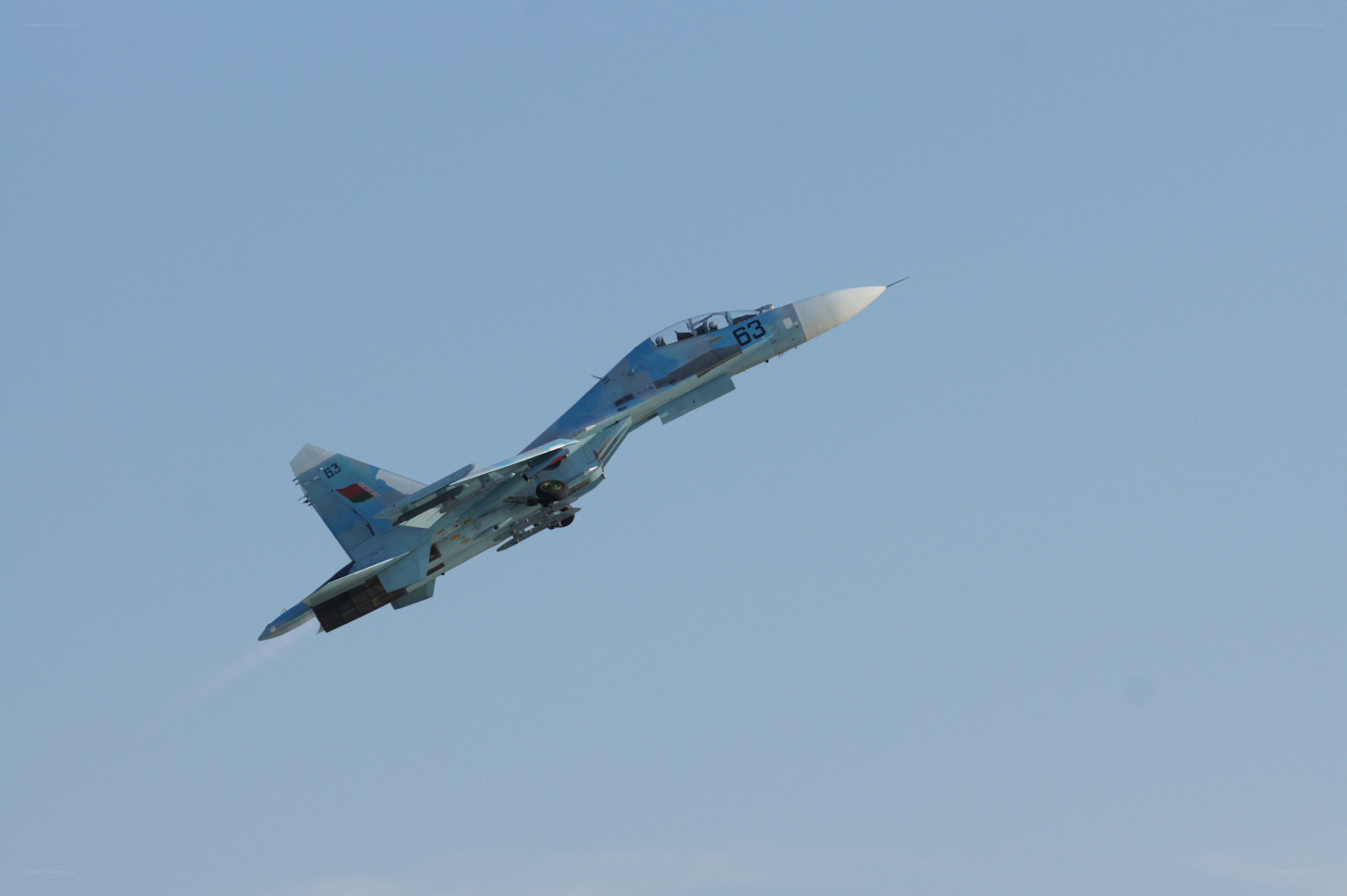 Su-30 fighter jet in flight