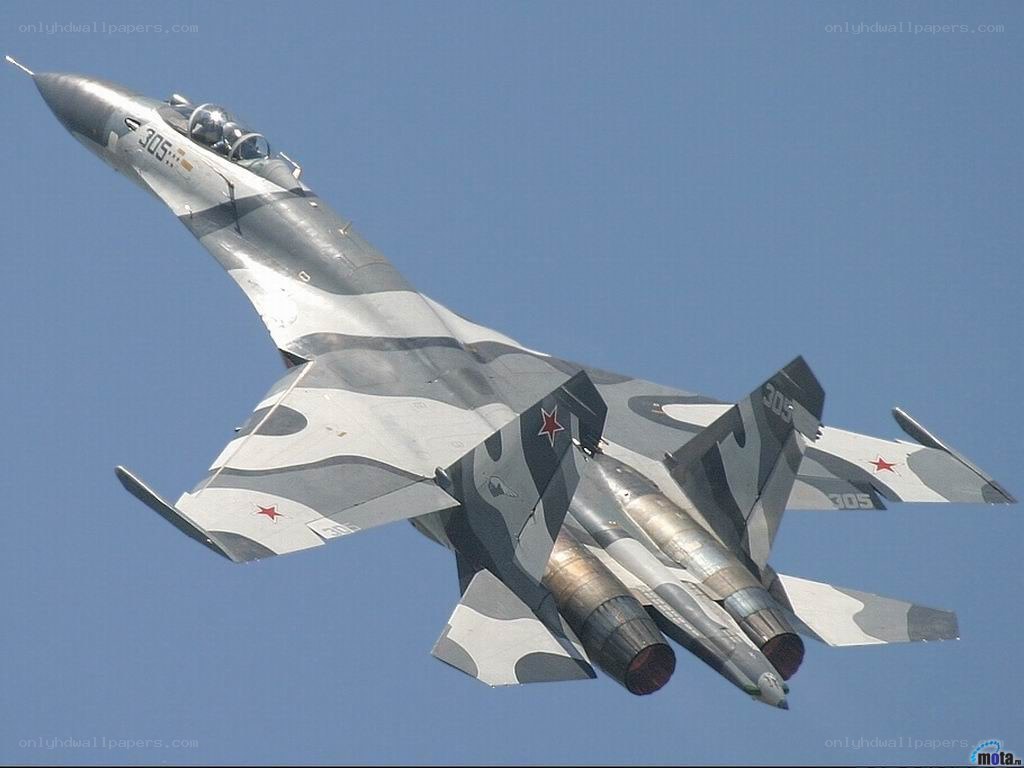 Su-30 fighter jet in flight