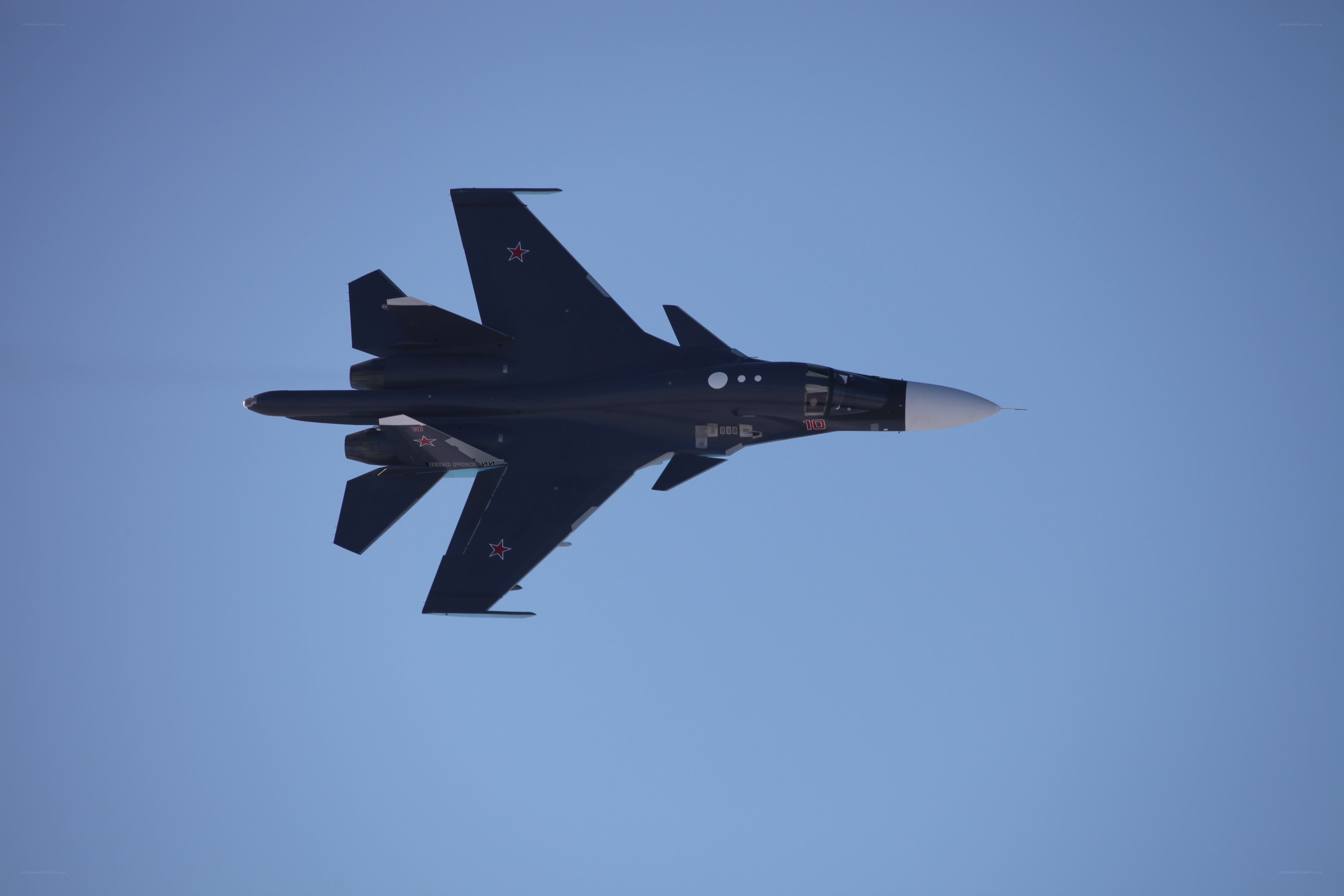Su-30 fighter jet in flight