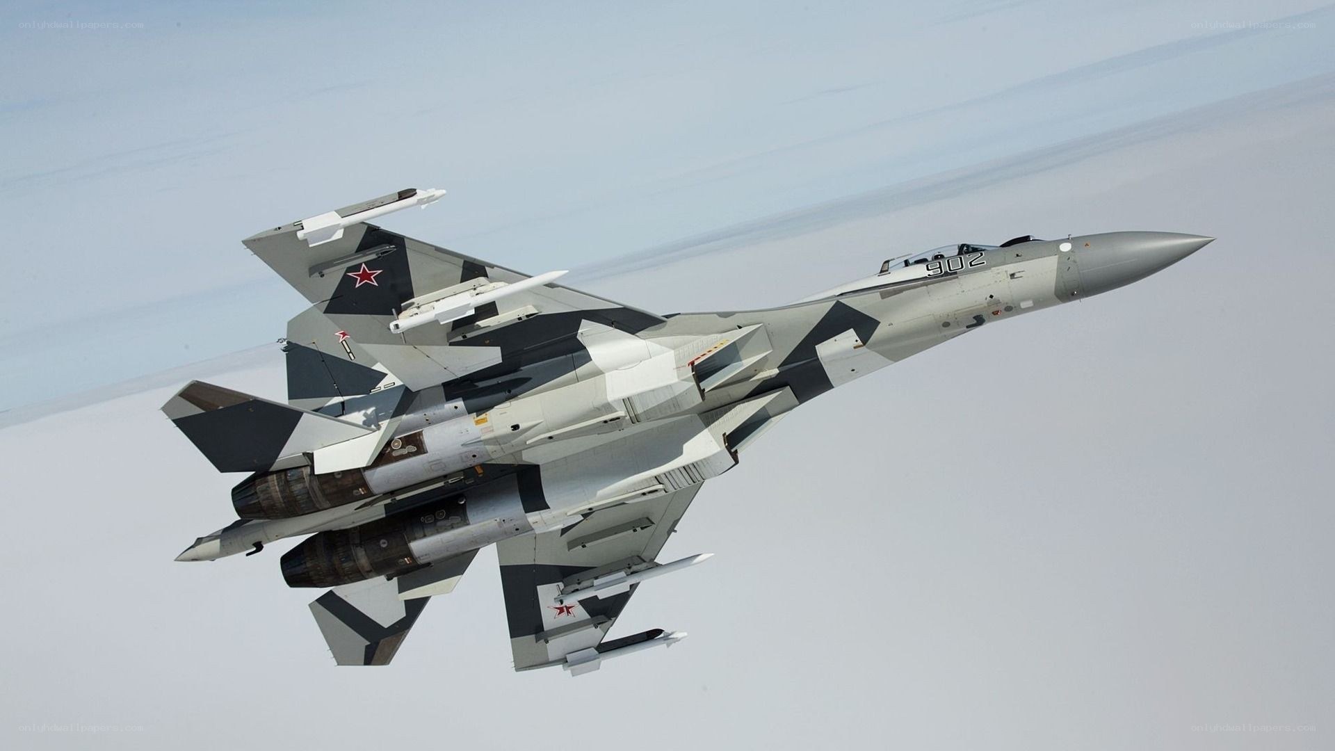 Su-30 fighter jet in flight