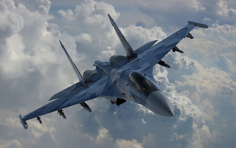 Su-30 fighter jet in flight