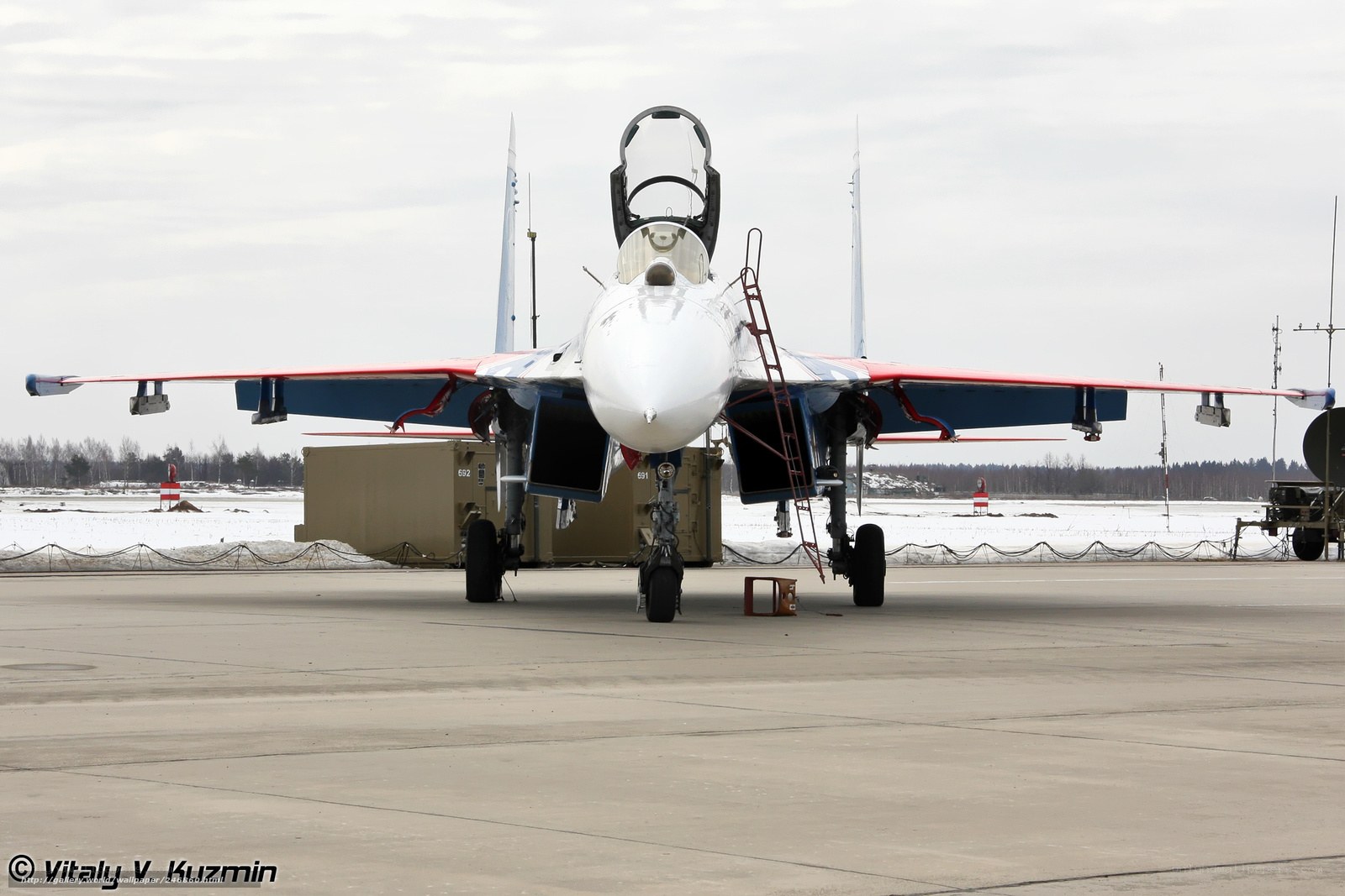 Su-30 fighter jet on tarmac