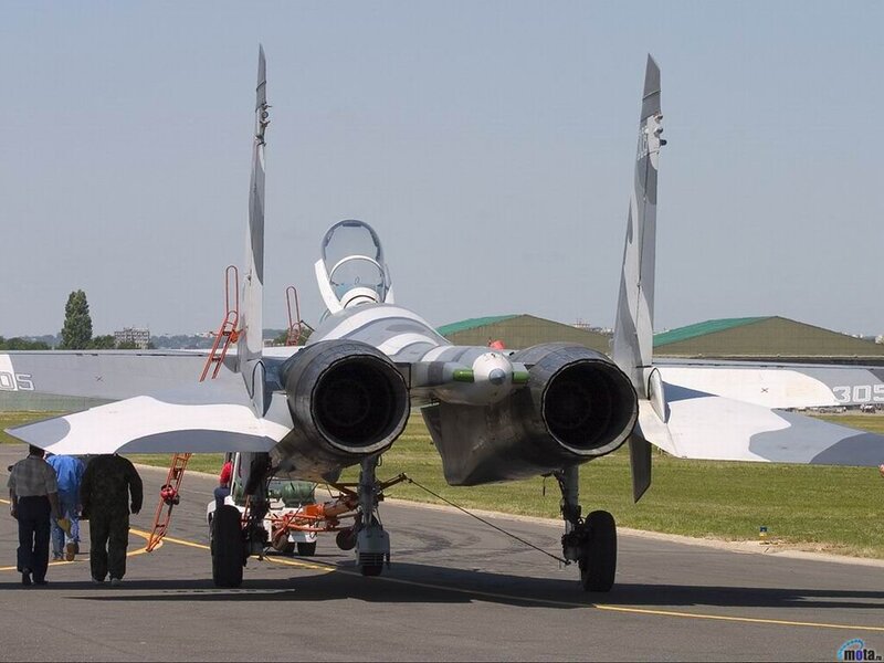 Su-30 fighter jet on tarmac