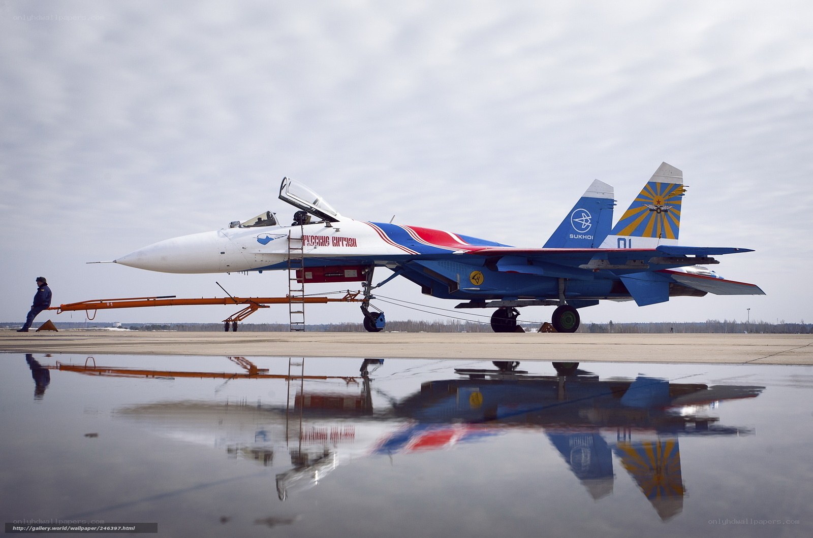 Su-30 fighter jet on tarmac