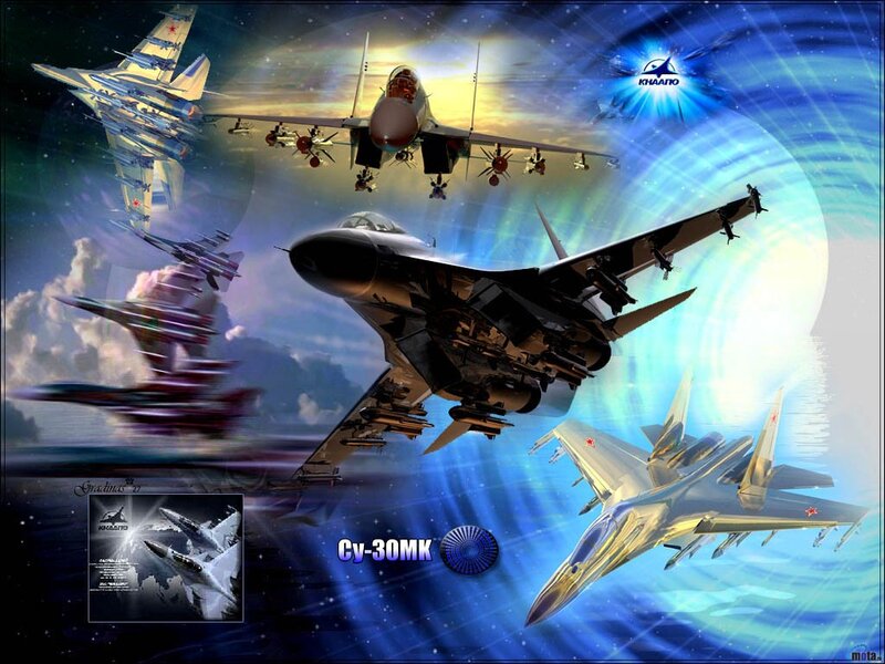 Su-30MK fighter jet artwork