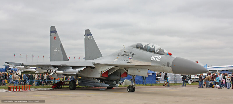 Su-30MK Fighter Jet — Gray