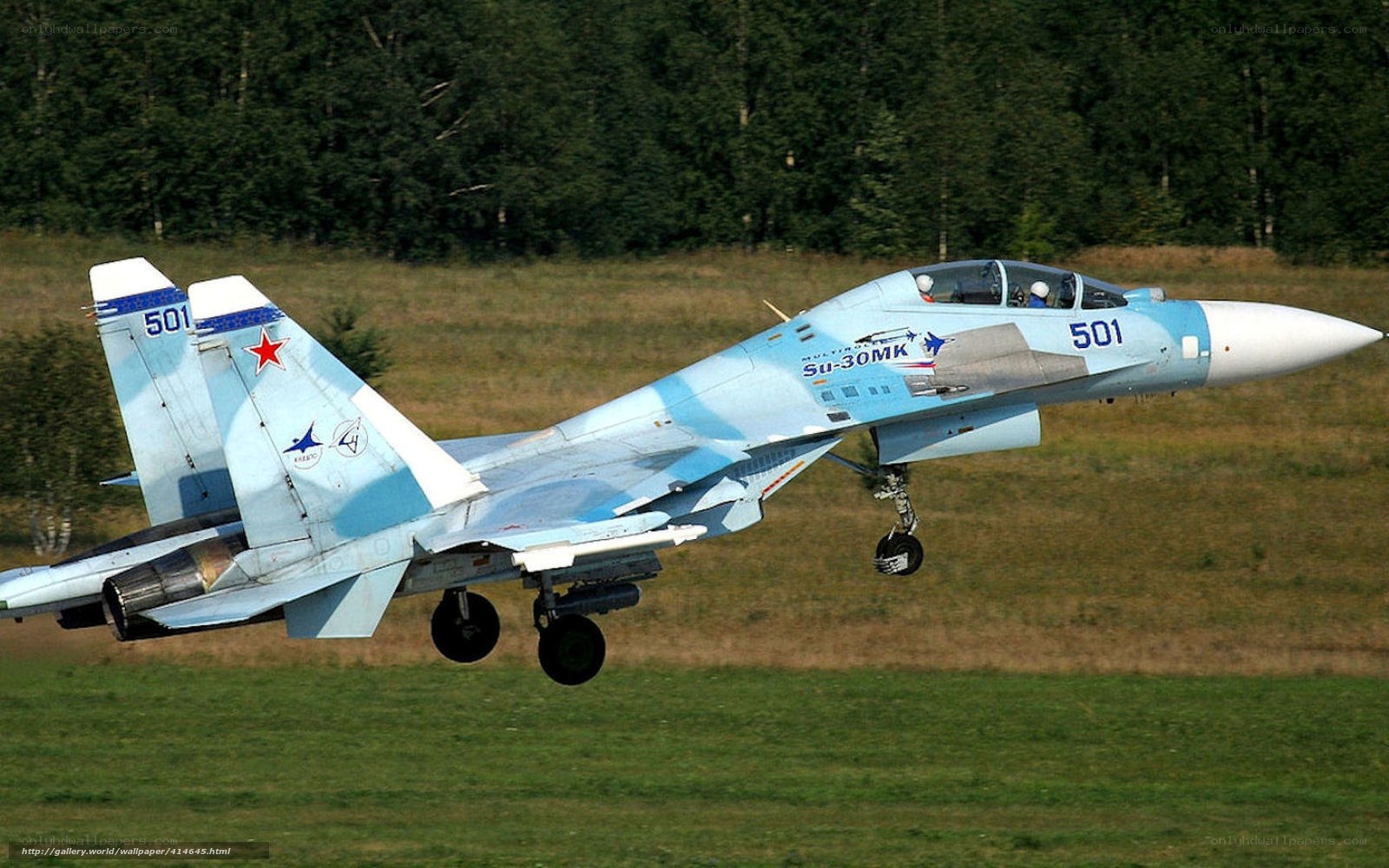Su-30MK fighter jet landing