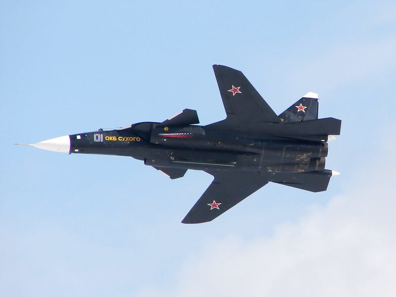 Su-34 fighter jet in flight
