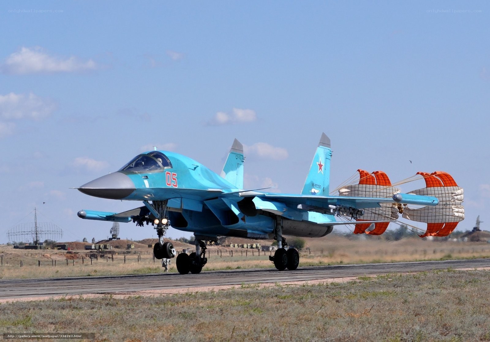 Su-34 fighter jet on runway