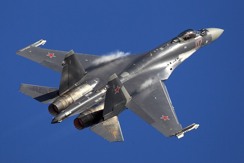 Su-35 Fighter Jet — Blue