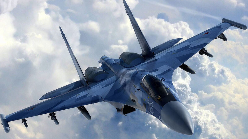 Su-35 fighter jet in flight