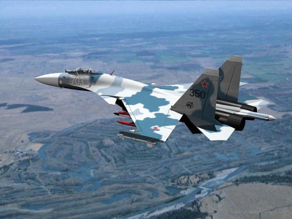 Su-35 fighter jet in flight
