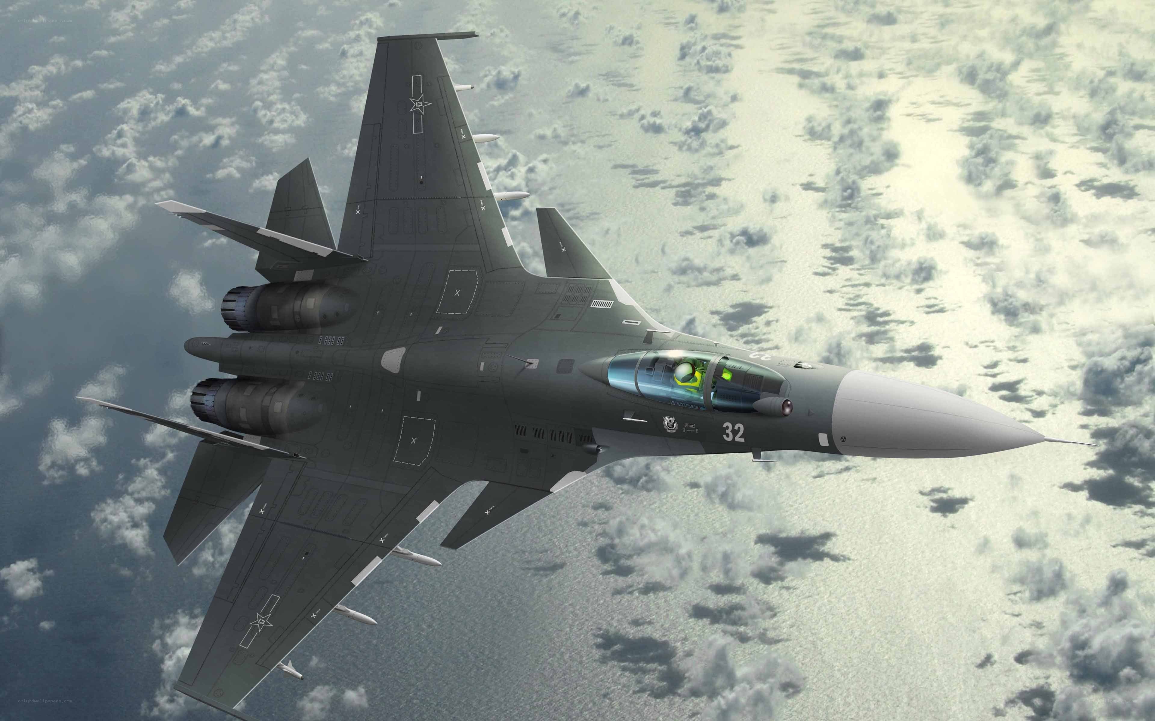 Su-35 fighter jet in flight