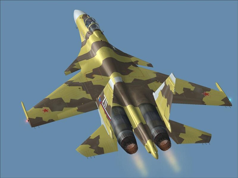 Su-35 fighter jet in flight