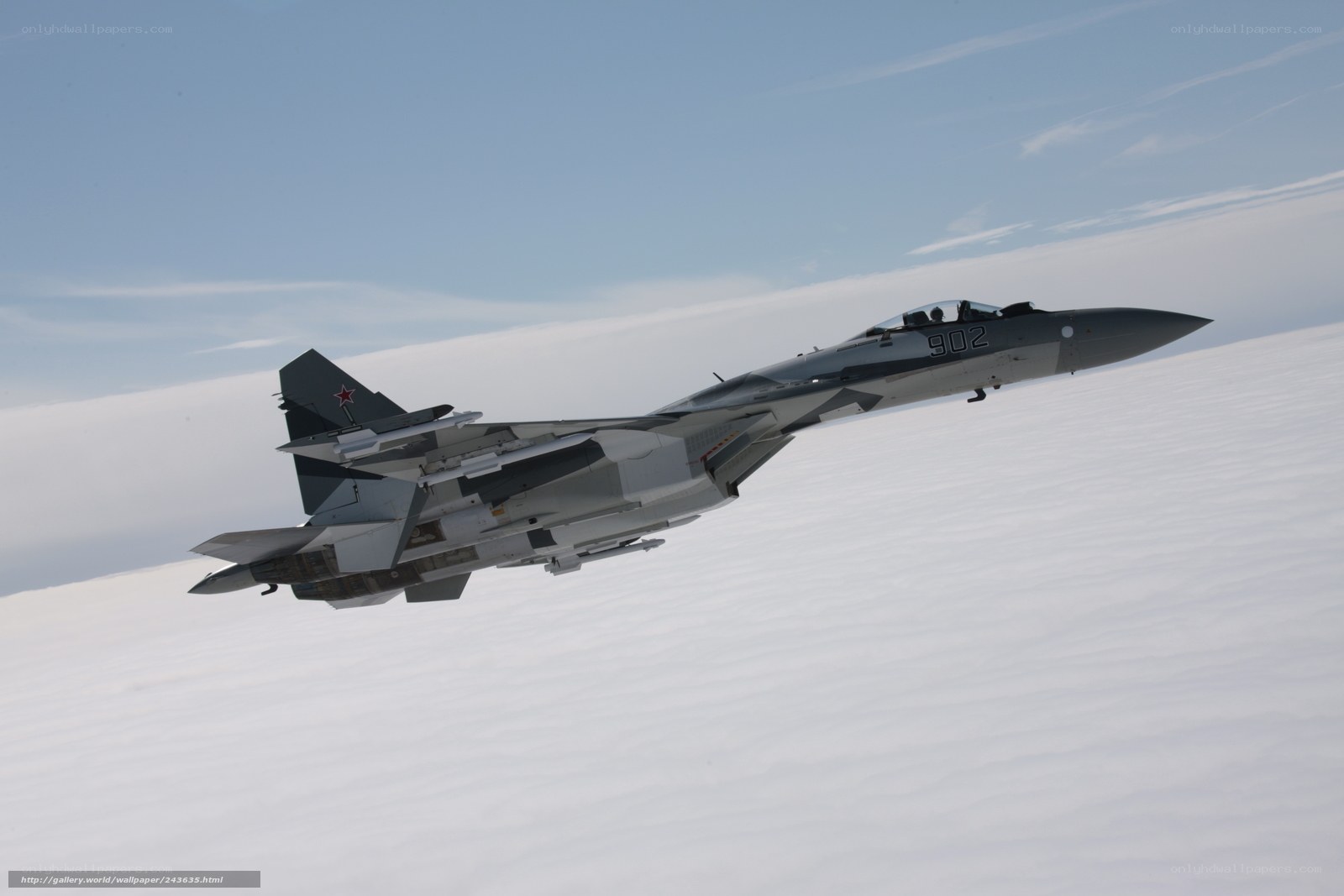 Su-35 fighter jet in flight