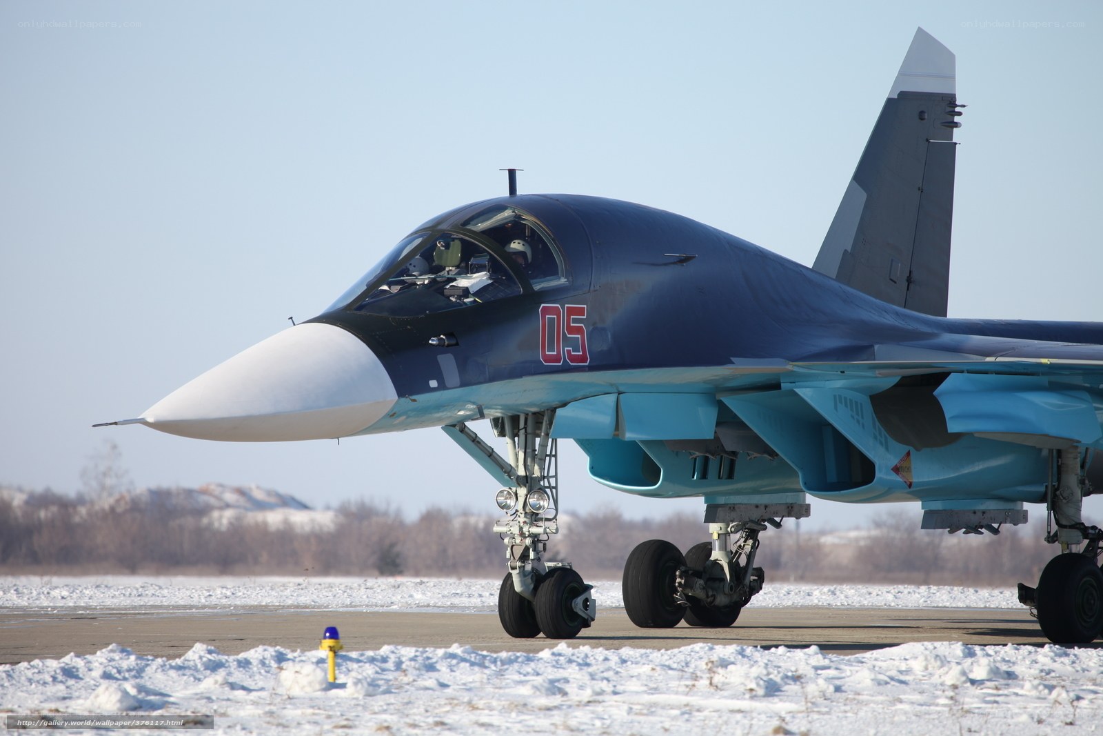 Su-35 fighter jet on tarmac