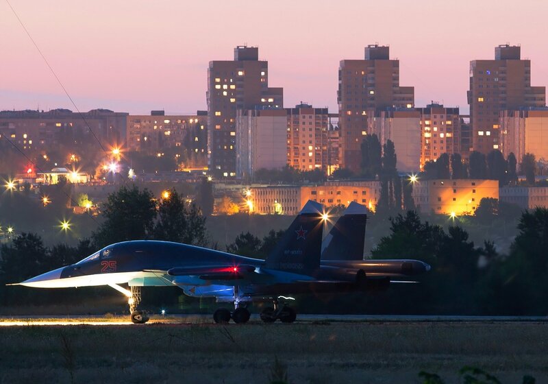 Su-57 Fighter Jet — Blue, Dramatic