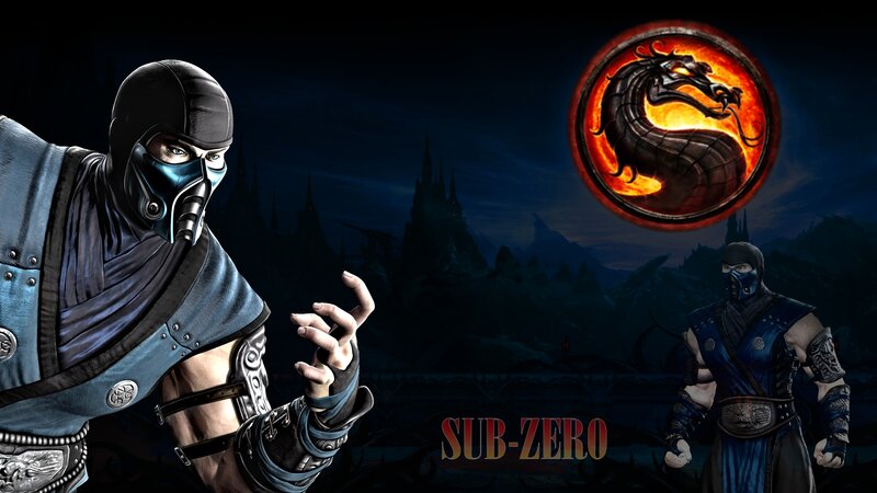 Sub-Zero Character — Blue, Dramatic, Night, Digital Art